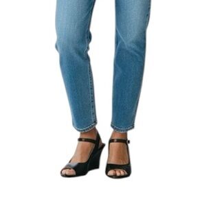 Michael Kors peep toe ankle strap high heel shoes